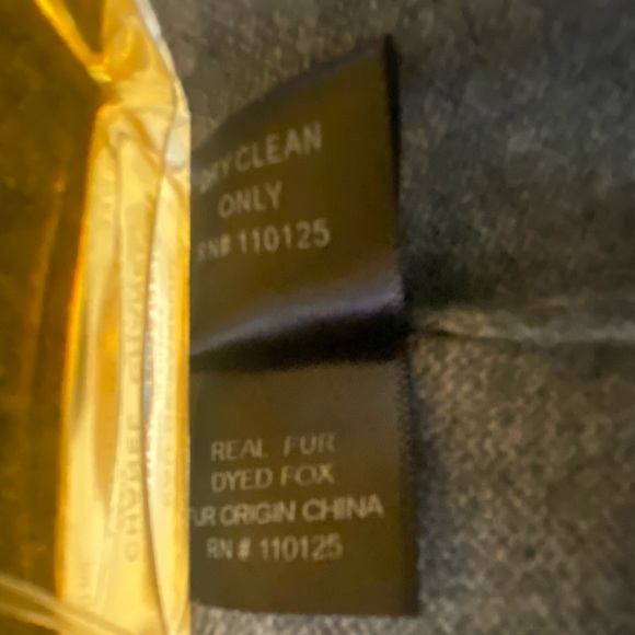 Qi Cashmere Cashmere & Fox-Fur Cuff Cardigan Sweater / Size XSmall - Picture 16 of 17